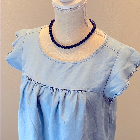 Loft light Jean flowy top - Picture 2 of 3